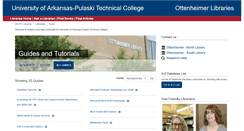 Desktop Screenshot of libguides.pulaskitech.edu
